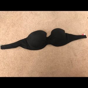 Black strapless Victoria’s Secret swimsuit